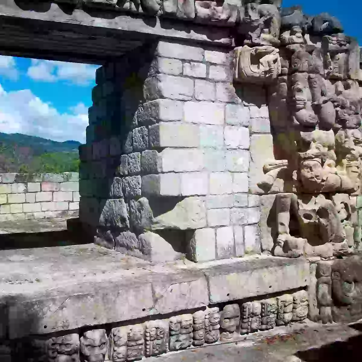 In the photo: the ruins of Copan in Honduras