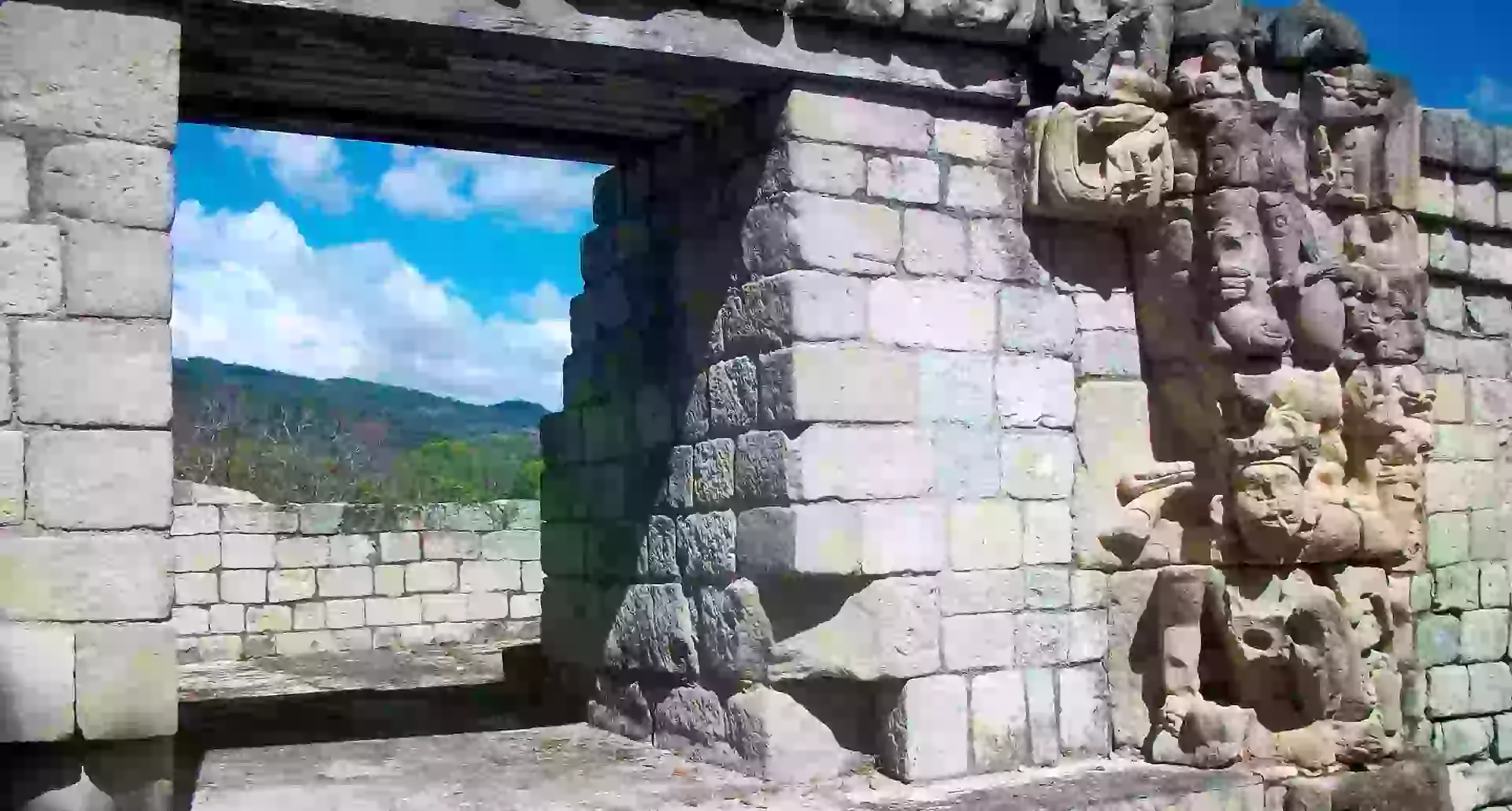 In the photo: the ruins of Copan in Honduras