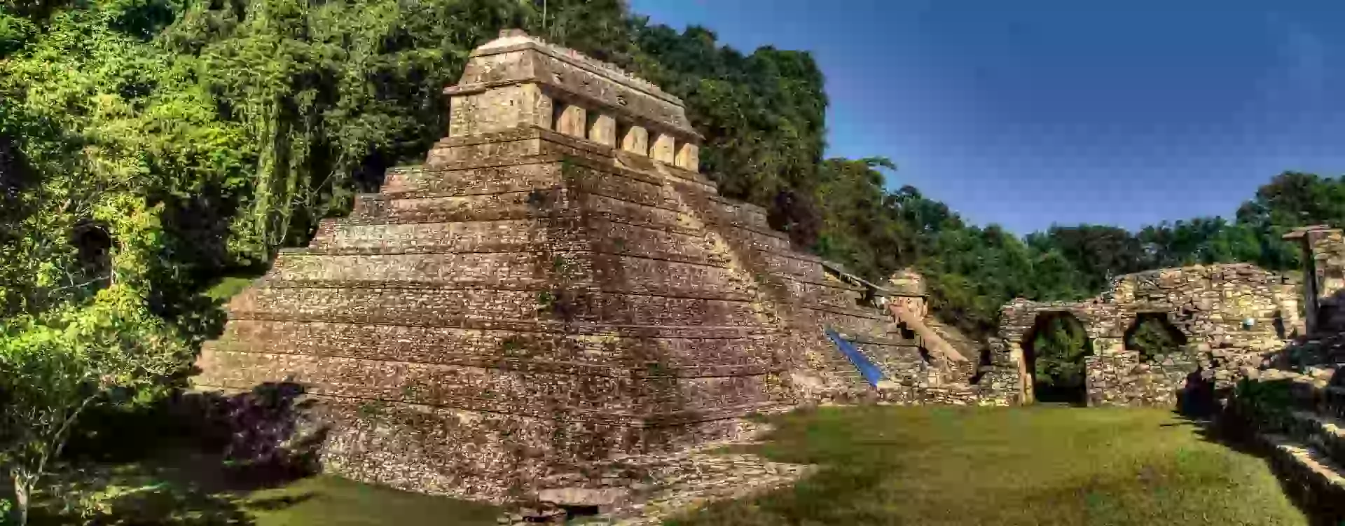 In the photo: the ancient Mayan city of Palenque in Mexico