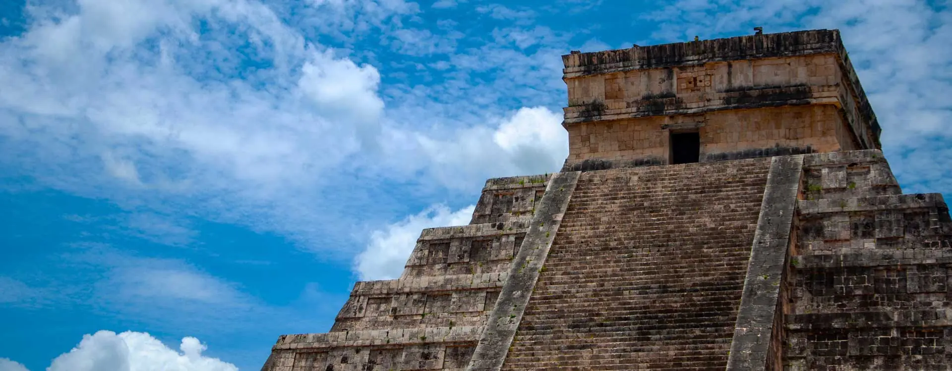 Close-up of Teotihuacan pyramid, Mexico, ancient architecture