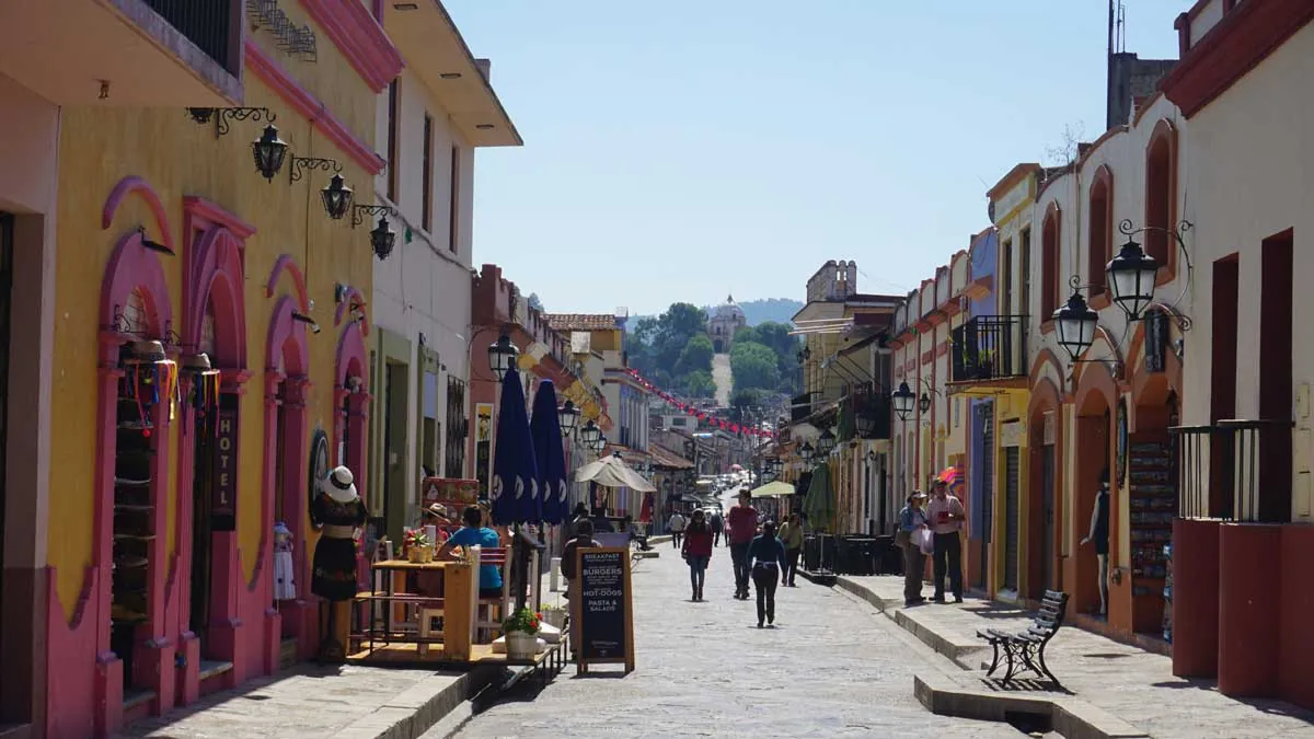 Andador pedestrian street in San Cristóbal de las Casas, Chiapas