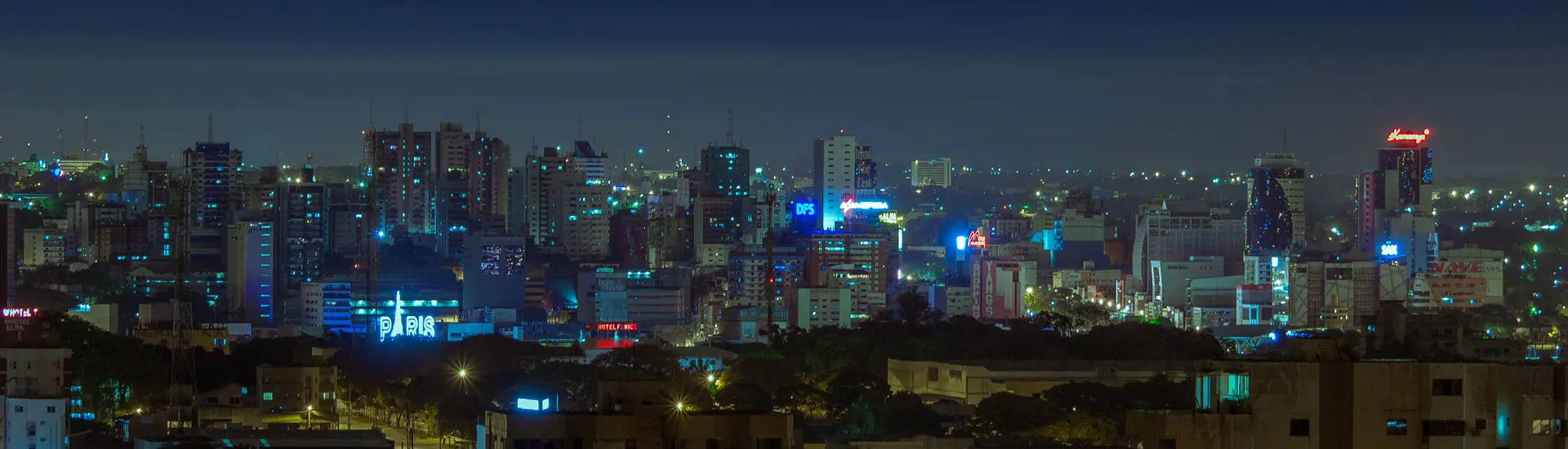 In the photo: Ciudad del Este, a city in Paraguay