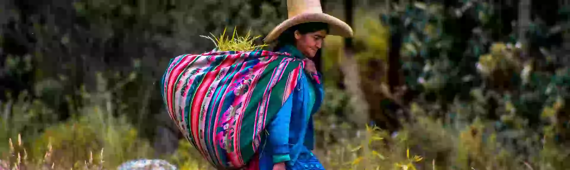 In the photo: Peruvian woman.