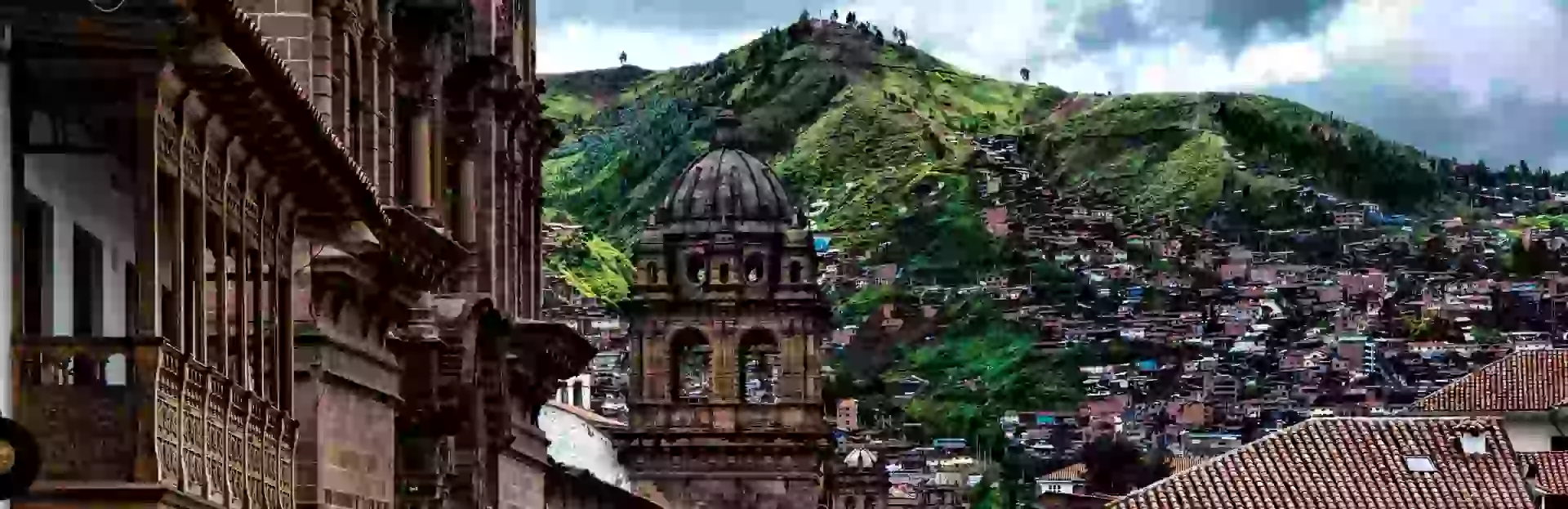 in the photo: the city of Cuzco in Peru