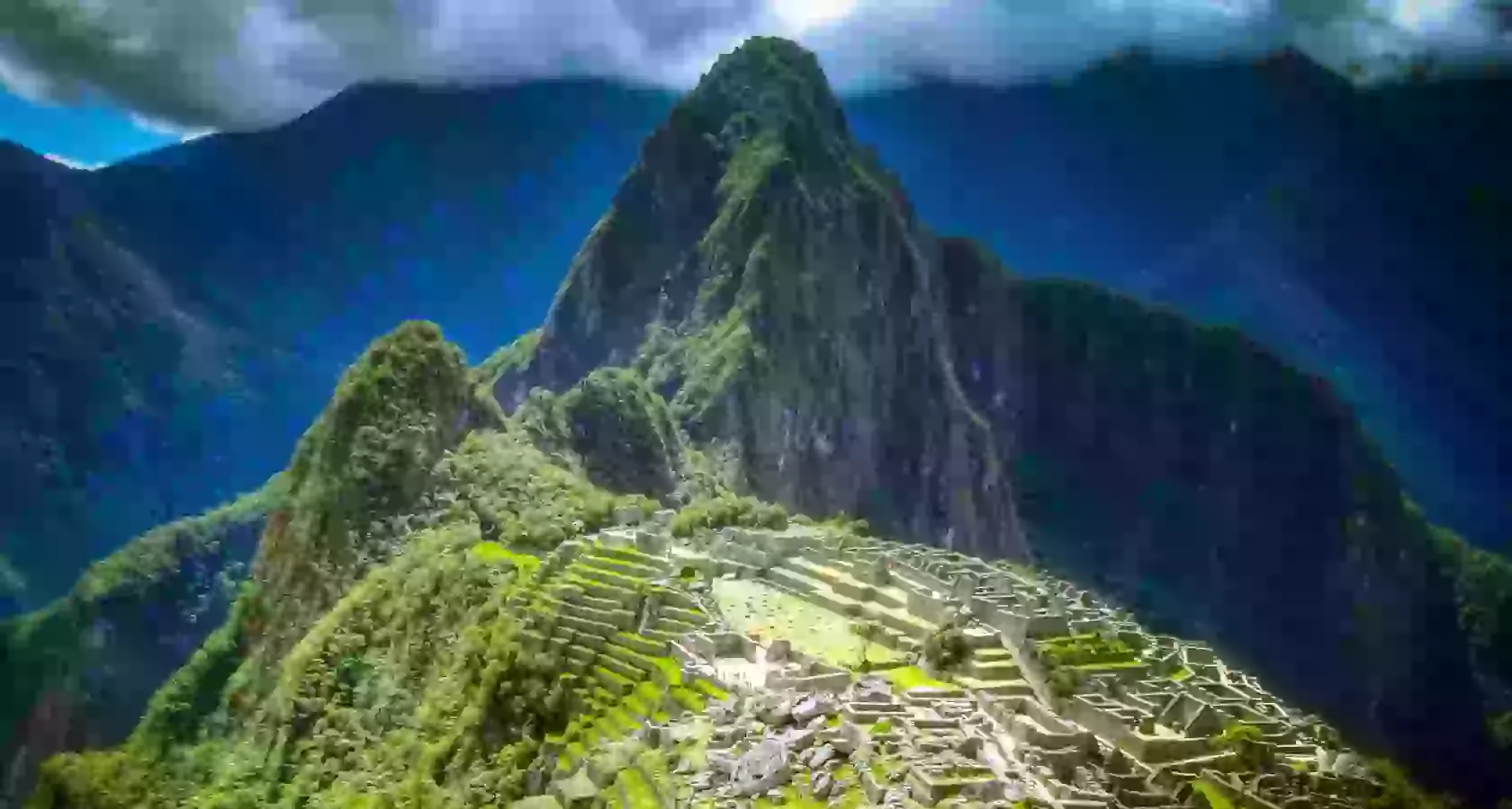 In the photo: the ancient Inca city of Machu Picchu in Peru