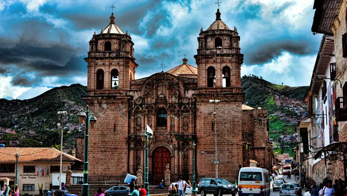 in the photo: the city of Cuzco in Peru
