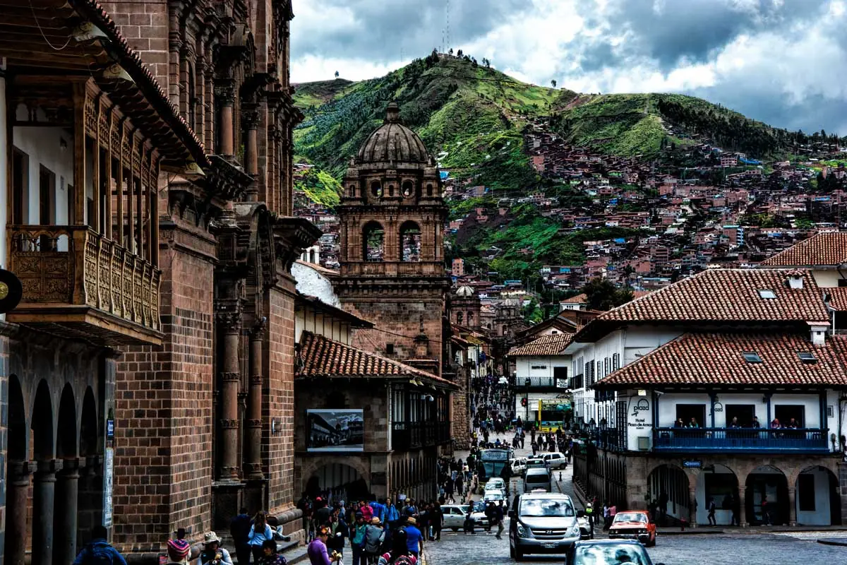 Cusco streets, Peru - Inca stonework and colonial architecture