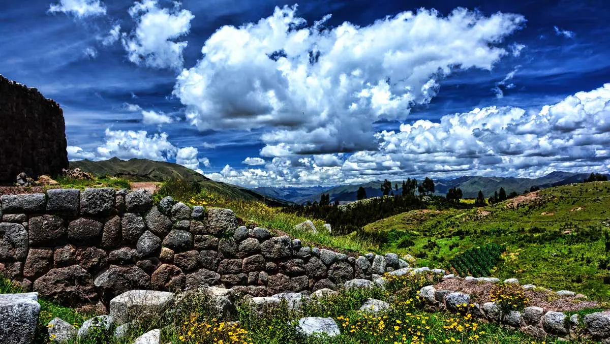 Puca Pucara, Peru - pre-Columbian Inca fortress, ruins