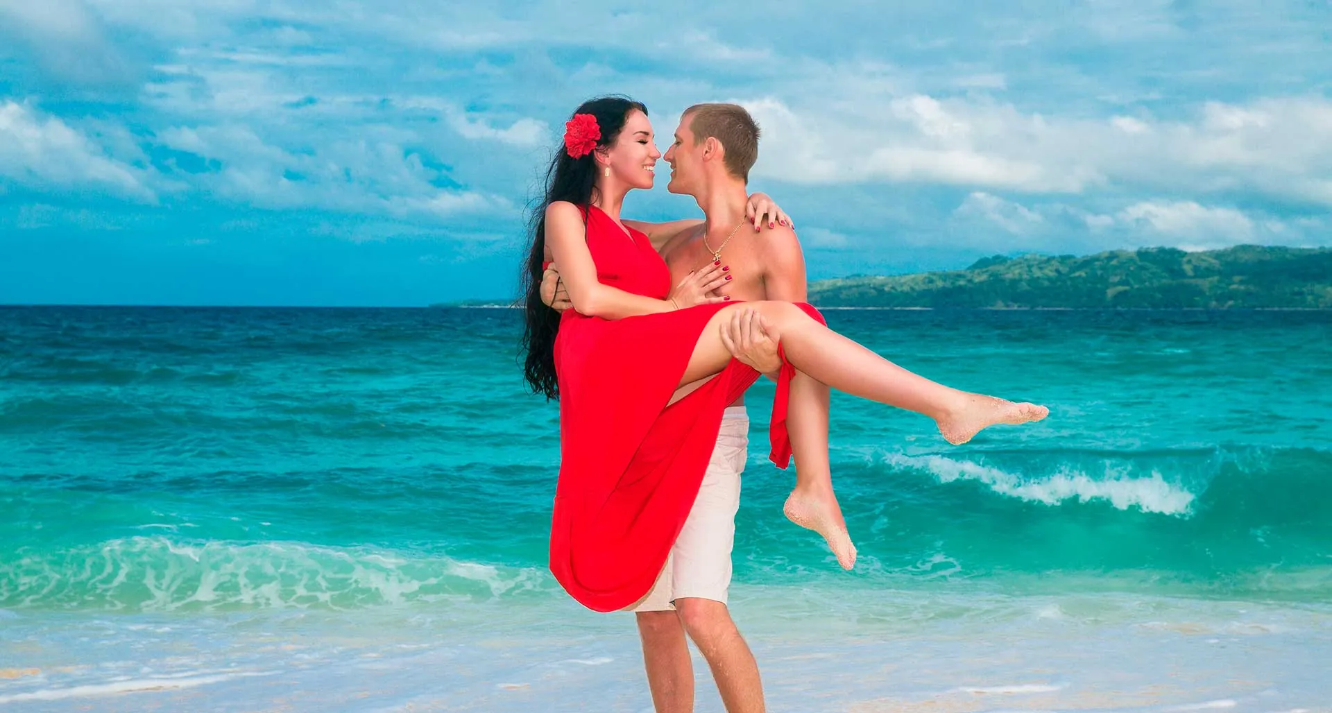 In the photo: romantic and wedding tours to Latin America