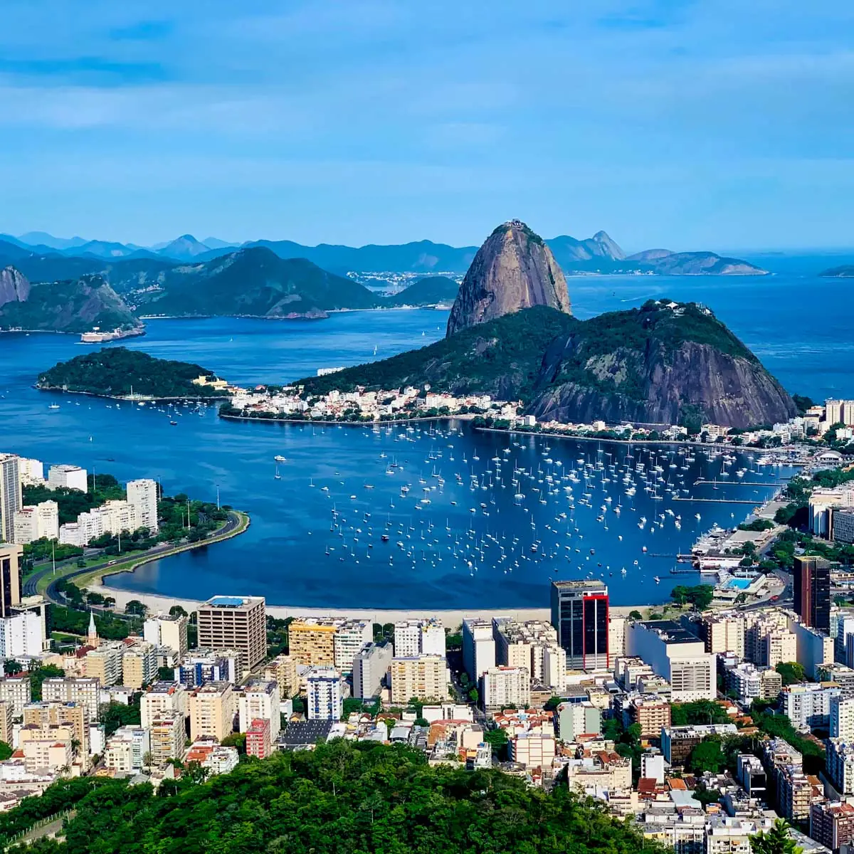 View of Rio de Janeiro and Guanabara Bay