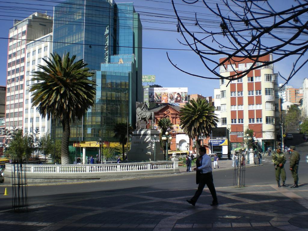 in photo: La Paz, the capital of Bolivia