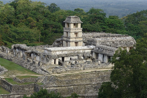 In the photo: the temple complex in Uxmal, Mexico