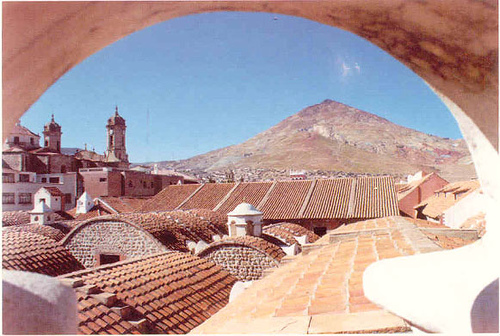 in photo: Potosí  town in Bolivia 