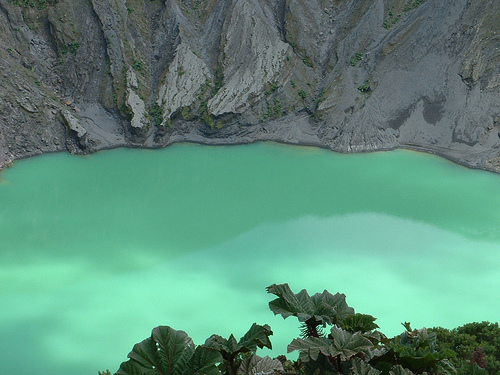 in the photo: Poas volcano in Costa Rica