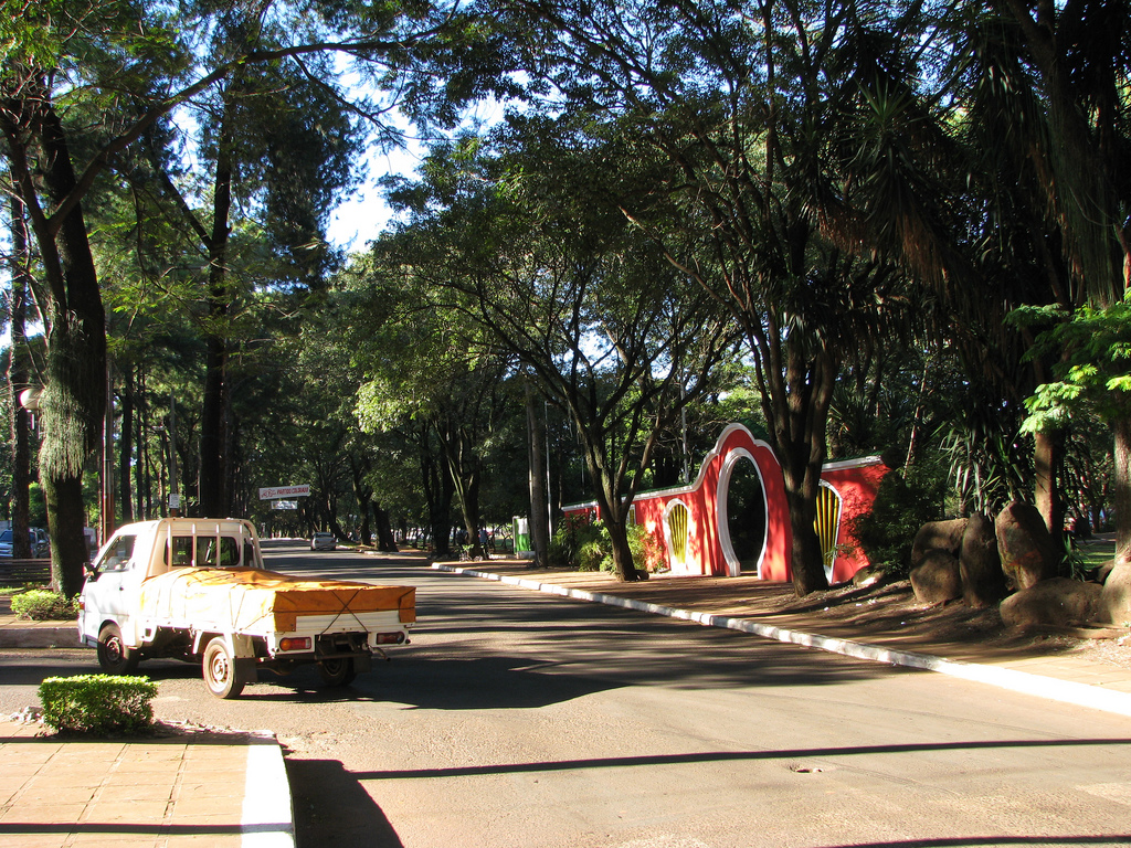 In the photo: Ciudad del Este, a city in Paraguay