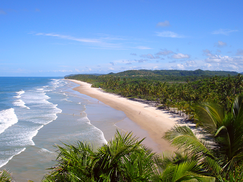 in photo: Brazilian city of Itacara 