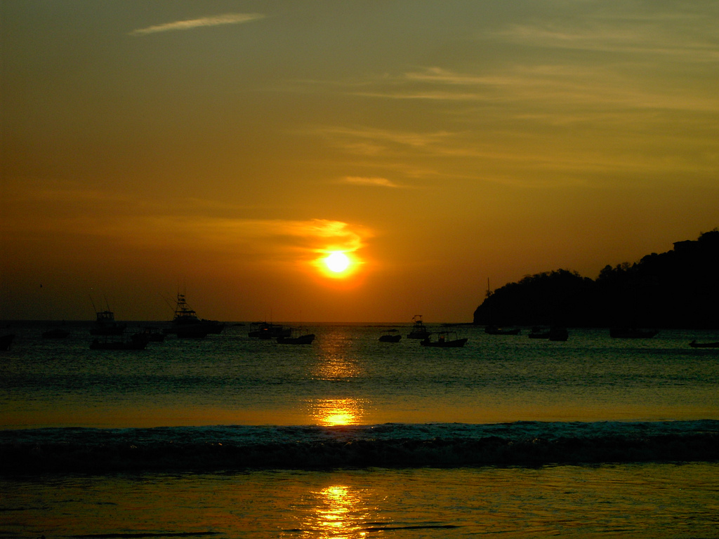 In the photo: beach resort San Juan del Sur in Nicaragua