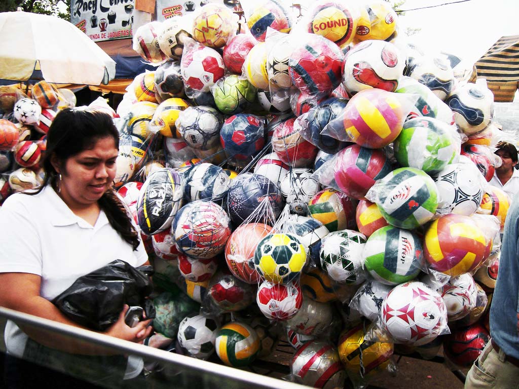 In the photo: Ciudad del Este, a city in Paraguay