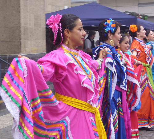 In the photo: festivals and holidays of Mexico