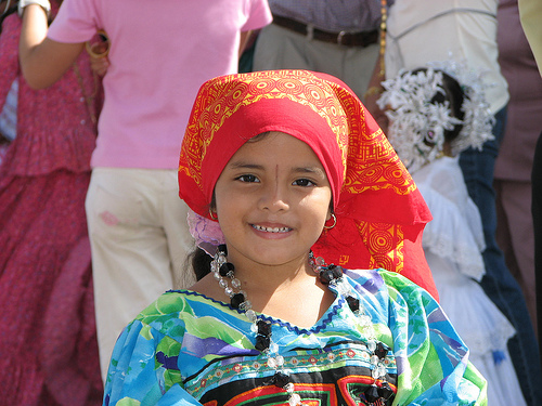 In the photo: the Embera Indians in Panama