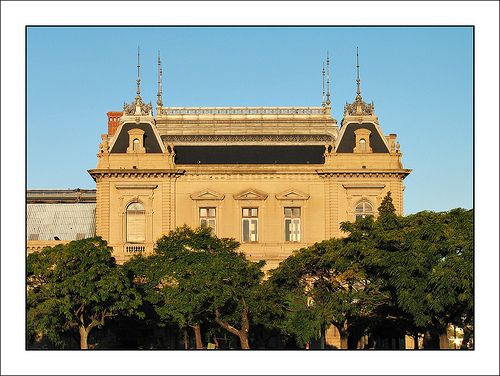In the photo: sights of Montevideo, Uruguay