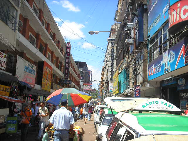 In the photo: Ciudad del Este, a city in Paraguay