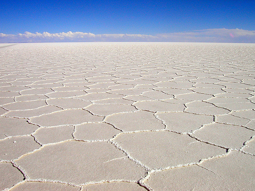 in photo: Salar de Uyuni in Bolivia 