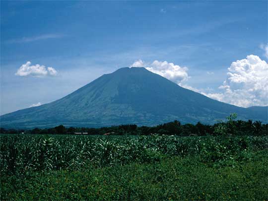 in the photo: Los Planes de Renderos volcano, San Salvador in El Salvador