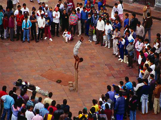 in the photo:  in Quito, Ecuador's capital 
