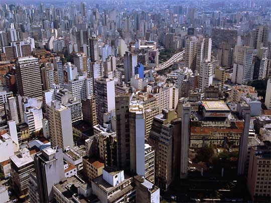 in photo: the city of São Paulo in Brazil 