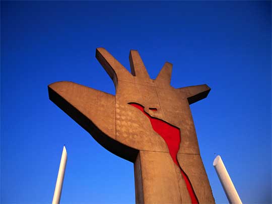 in photo: the city of São Paulo in Brazil 