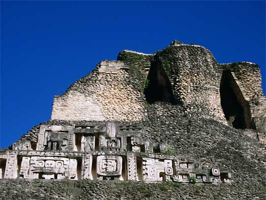 In  photo: the Mayan pyramids in Belize