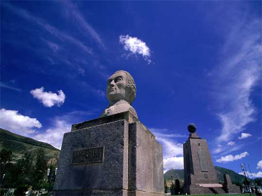 in the photo:  Quito, Ecuador's capital 