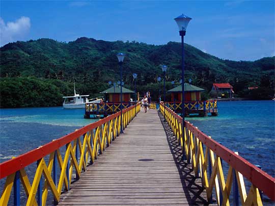 in the photo: San Andres y Providencia island in Colombia