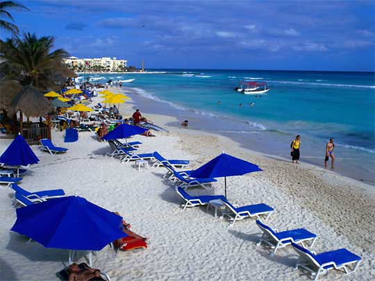 In the photo: the seaside resort of Playa del Carmen in Mexico