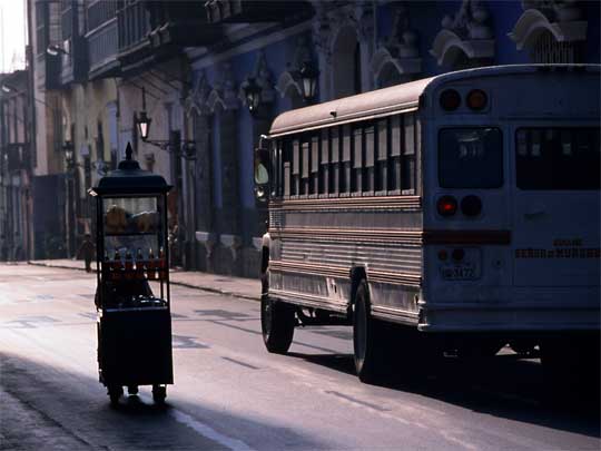 In the photo: the  capital of Peru, the city of Lima