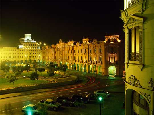 In the photo: the  capital of Peru, the city of Lima