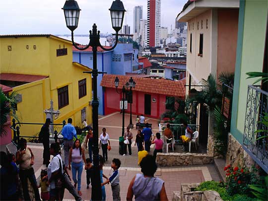 In the photo: the city of Guayaquil in Ecuador