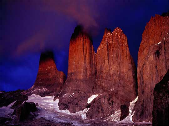 in the photo: Torres del Paine  National Park in Chile