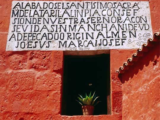 In the photo: the city of Arequipa in Peru