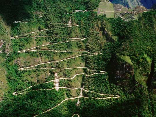In the photo: the ancient Inca city of Machu Picchu in Peru