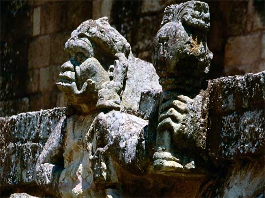 In the photo: the ruins of the Maya civilization in Copan