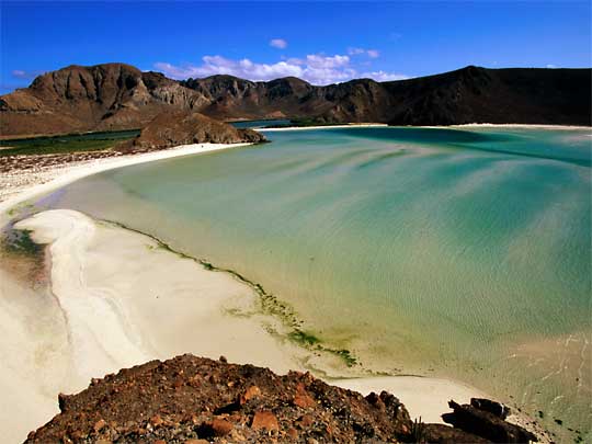 In the photo: the city of La Paz in Mexico