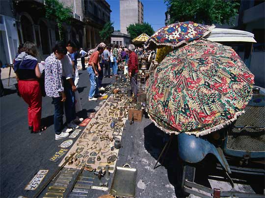 In the photo: in the capital of Uruguay, the city of Montevideo