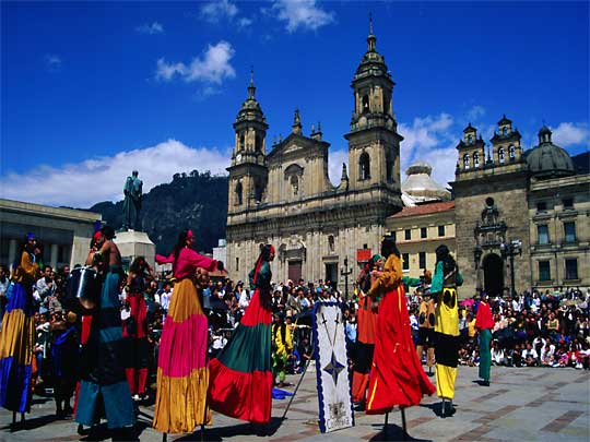 in the photo: Bogota City, the capital of Colombia