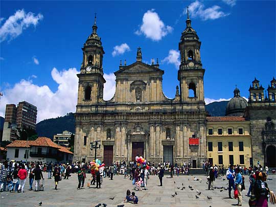 in the photo: Bogota City, the capital of Colombia