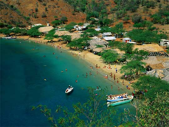 in the photo: resort of Santa Marta in Colombia