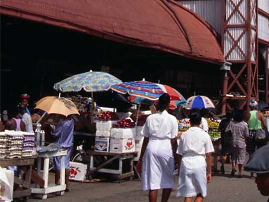 In the photo: Georgetown, the capital of Guyana  