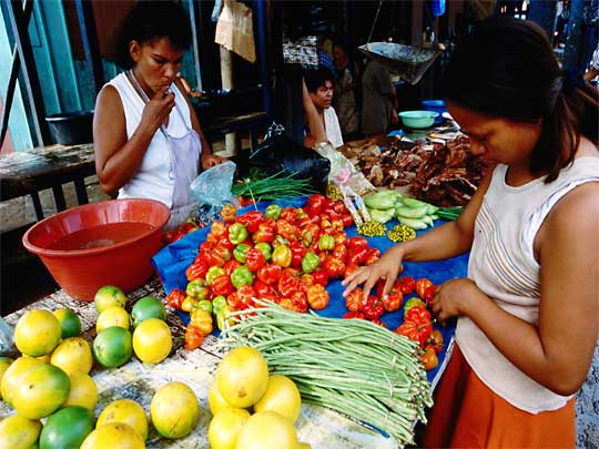 In the photo:  the Amazon in Iquitos, Peru