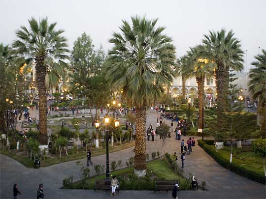 In the photo: the city of Arequipa in Peru